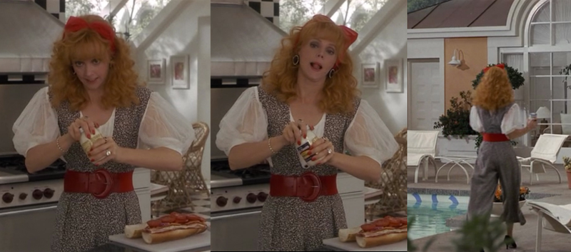 Illustration for article titled Every Outfit Shelley Long Wears in Troop Beverly Hills, Ranked